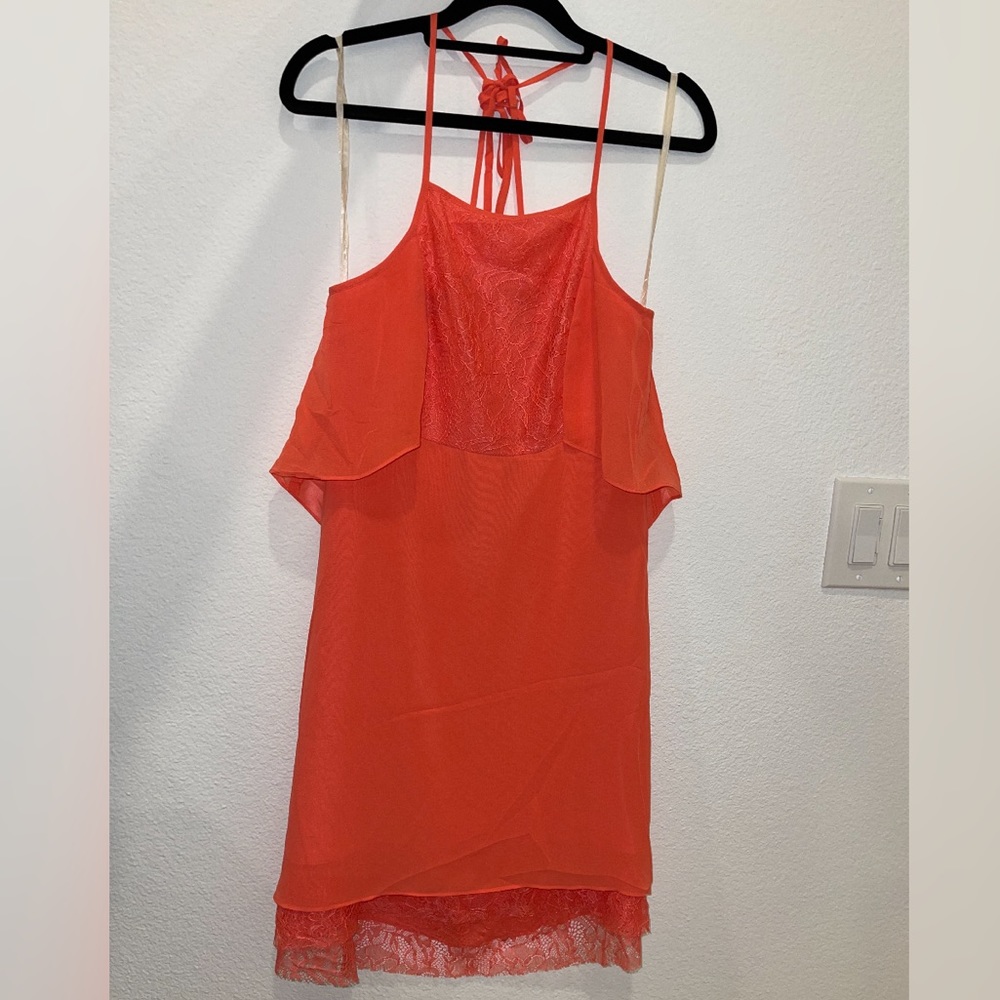 BCBGeneration orange cocktail dress - size 4